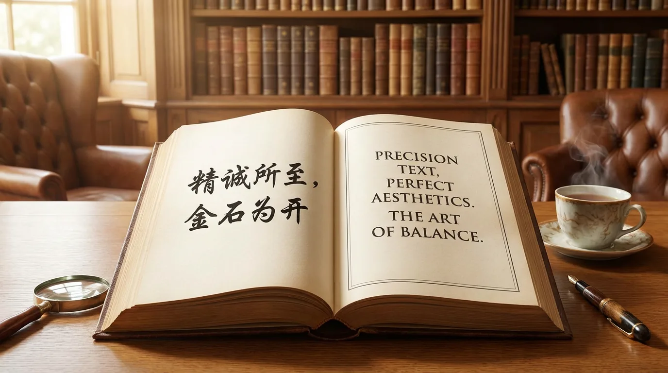 Accurate Chinese and English Text Rendering